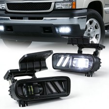 with DRL Compatible for 1999-2002 Chevy Silverado 1500 2500, LED Fog Light
