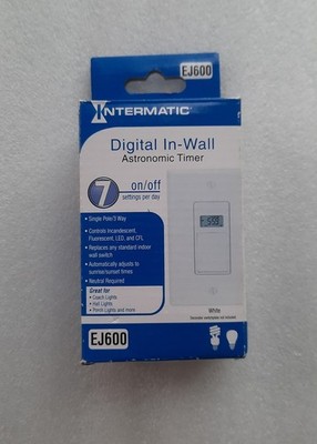 Intermatic Digital In-Wall Astronomic Timer Switch (White) - EJ600