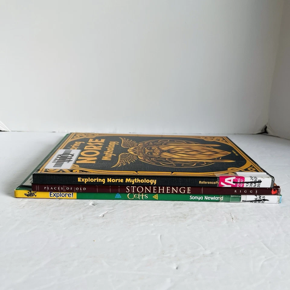 Lot of 3 Children's Books Ancient Civilizations Norse Mythology Celts Stonehenge - Image 2 of 4
