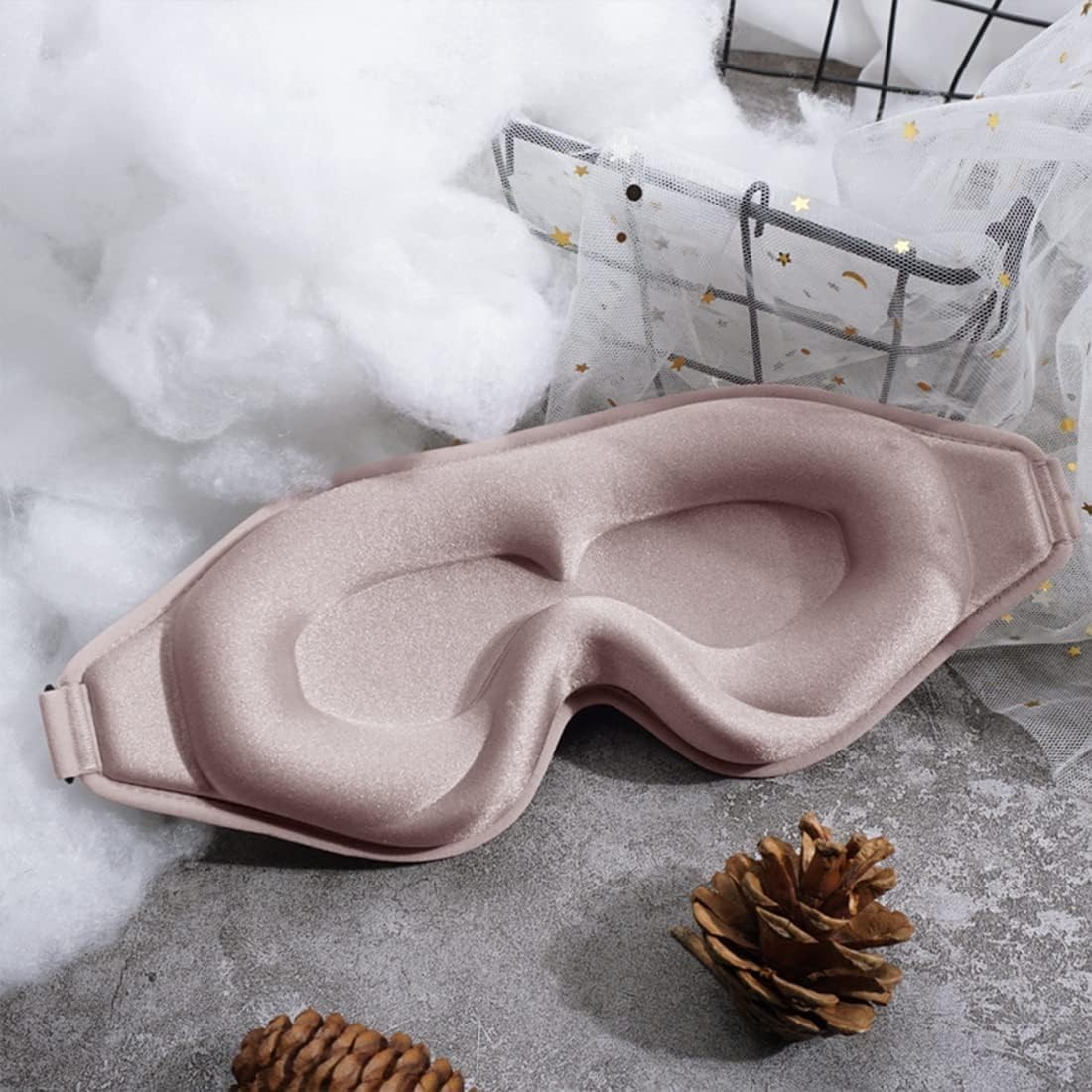 Sleep Mask, 3D Deep Contoured Eye Covers for Sleeping, 99% Block Out Light Ey...