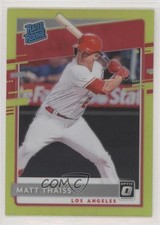 2020 Panini Donruss Optic Rated Rookies Retail Lime Green Prizm Matt Thaiss fm0