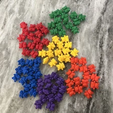 Counting Bears Set Learning Counting Color & Sorting Toy Math Educational 89 Pcs