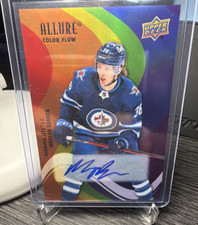 Upper Deck Allure 2022-23 Color Flow Morgan Barron Autograph Winnipeg Jets