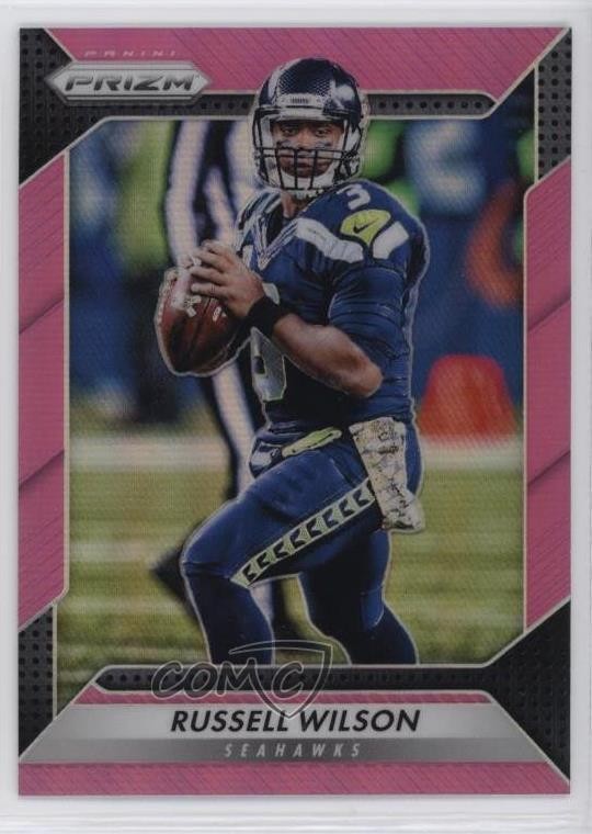 2016 Panini Prizm Pink Prizm Russell Wilson #193 0h4