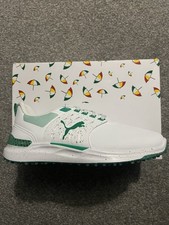 Puma Ignite Elevate Arnold Palmer Golf Shoes Uk9 White And Green Brand New