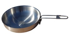 Mr. Outdoors Cookout 8.25" Stainless Steel Fry Pan with Folding Handle