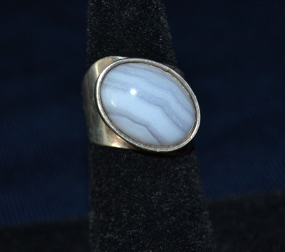 geodesique シルバー925 青と白のストーンリング JAY KING DRT 925 Sterling Silver Blue Lace Agate Ring Size 6.5 | eBay