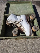 Vintage Hyde Betty Lytle Rollerskates Cleveland Challenger Size 6 Skates W Case