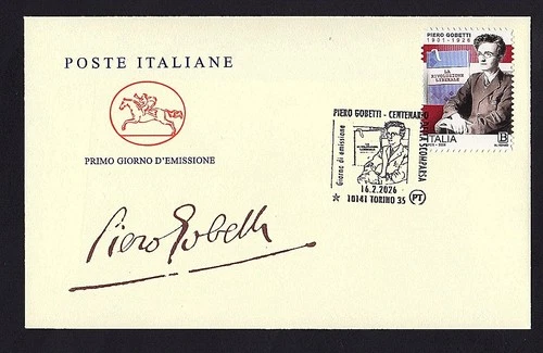 Italy 2026 : Piero Gobetti - FDC "Cavallino" / 1st day of issue
