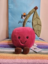 AUTHENTIC BNWT Jellycat Amuseables Cherry w/ Dust Bag