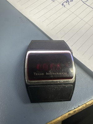 #ad Texas Instruments LED Watch 1970s Model 501 Vintage Digital Pulsar Era $58.99