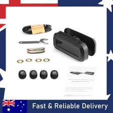 Car TPMS Solar Wireless Tire Tyre Pressure Monitor System LCD Tester w/4 Sensors