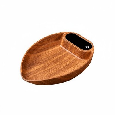 Mini Kaffeewaage Zapfhahnsteuerung Holzmaserung Digitale Grammwaage USB-C Wiederaufladbar
