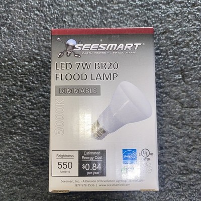 (24 PACK) 7W=50W 450 Lumen BR20 LED Flood Bulbs 2700K 14099046 7BR20DLED27/G3