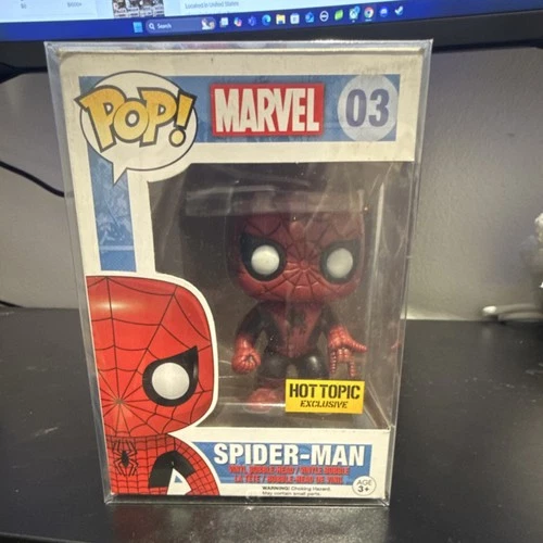 Funko Pop! Vinyl: Marvel - Spider-Man #03 Hot Topic Exclusive Bobblehead Figure