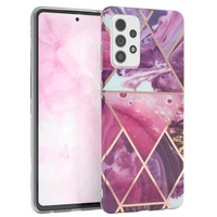 FüR Samsung Galaxy A72 / A72 5G Imd SchutzhüLle Tpu Handy HüLle Case Back Beere