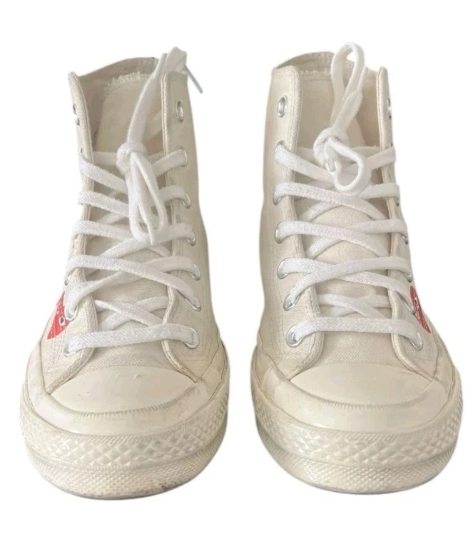 ЖЕНСКИЕ CONVERSE CHUCK TAYLOR HI COMME DE GARcons 162972C мульти сердца W8 M6 - Изображение 3 из 4