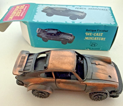 Taille Crayon Porsche 911 Die-Cast Miniature Pencil Sharpener #1910 NIB
