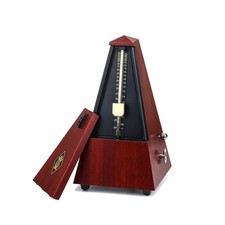 PA-85 Metronomo Meccanico in Plastica effetto legno con Campanello Mogano Opaco