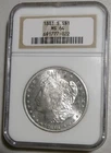 1881 S Morgan SILVER Dollar $1 NGC MS64