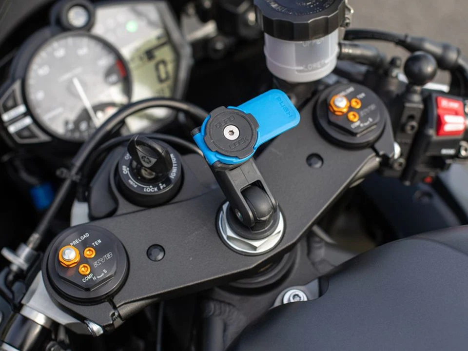 Quad Lock Lenkkopfhalterung Gabel Krone für Motorrad Handy Smartphone Halterung - Bild 2 von 4