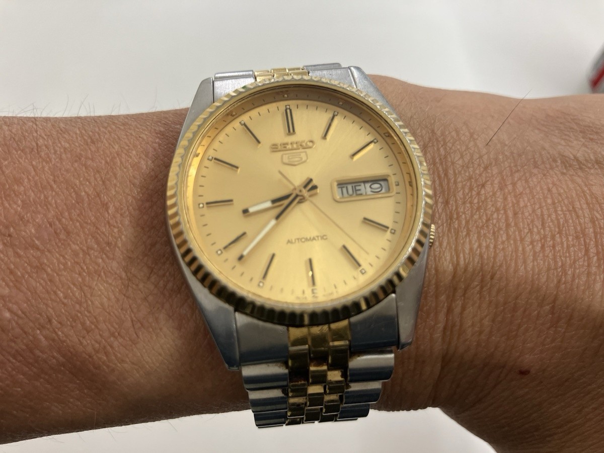 Seiko 5 Sports Gold Men's Watch - 7009-3110 for sale online