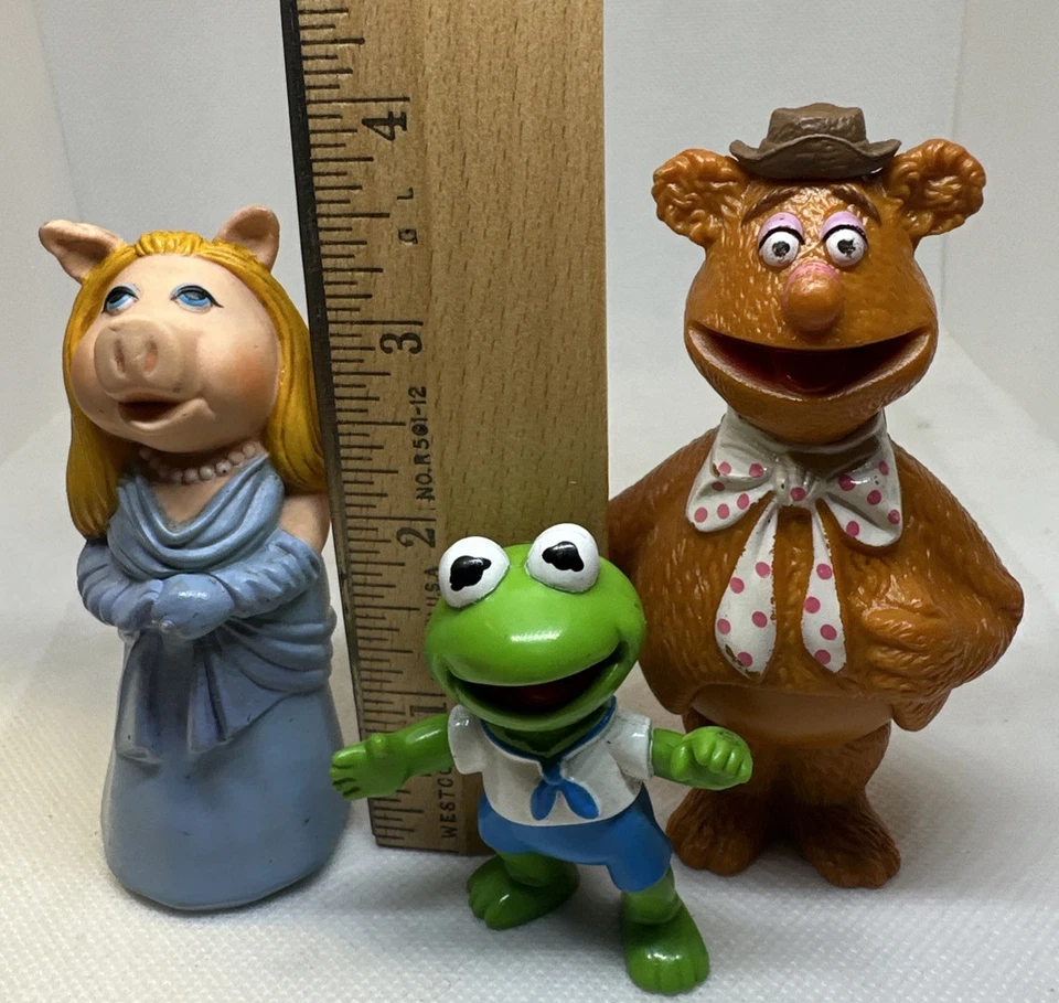 Figura de marioneta Fozzie Bear, Ms Piggy dedo y Kermit la rana / The Muppet Show Foto 3 de 4
