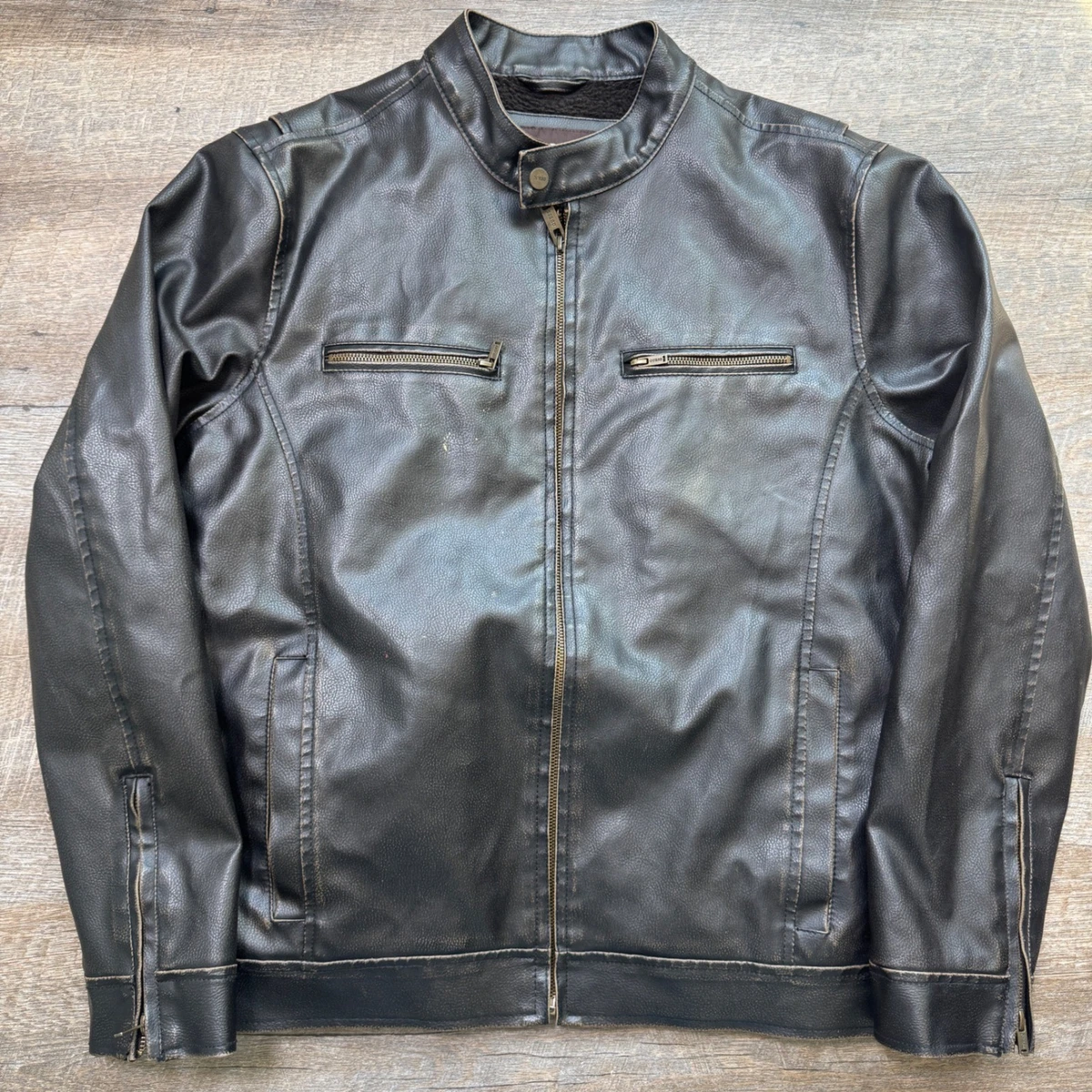 GUESS Leather Jacket products for sale | eBay