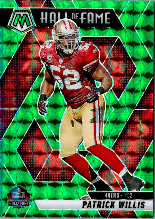 2025 Panini Mosaic Patrick Willis #299 Green Mosaic Prizm San Francisco 49ers NM