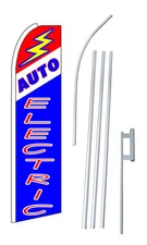 Auto Electric Extra Wide Swooper Flag Kit
