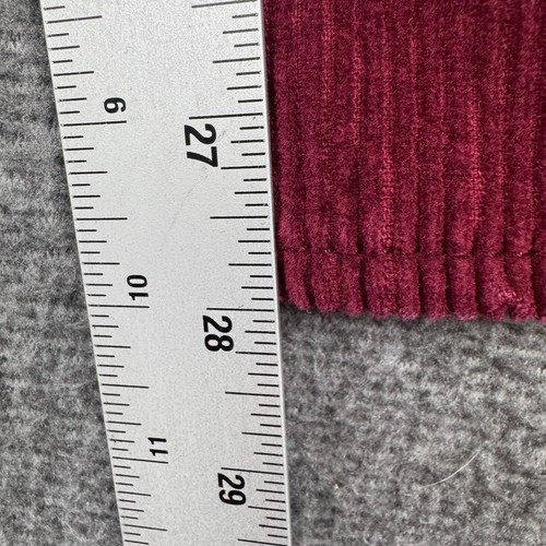Empyre Corduroy Pants Mens 34x30 Red Baggy Relaxed Skater Grunge Y2K - Picture 6 of 9