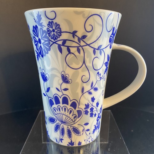 Maxwell Williams Blue Tapestry Set of 4 Tall Bone China Coffee/Tea Mugs - Picture 11 of 18