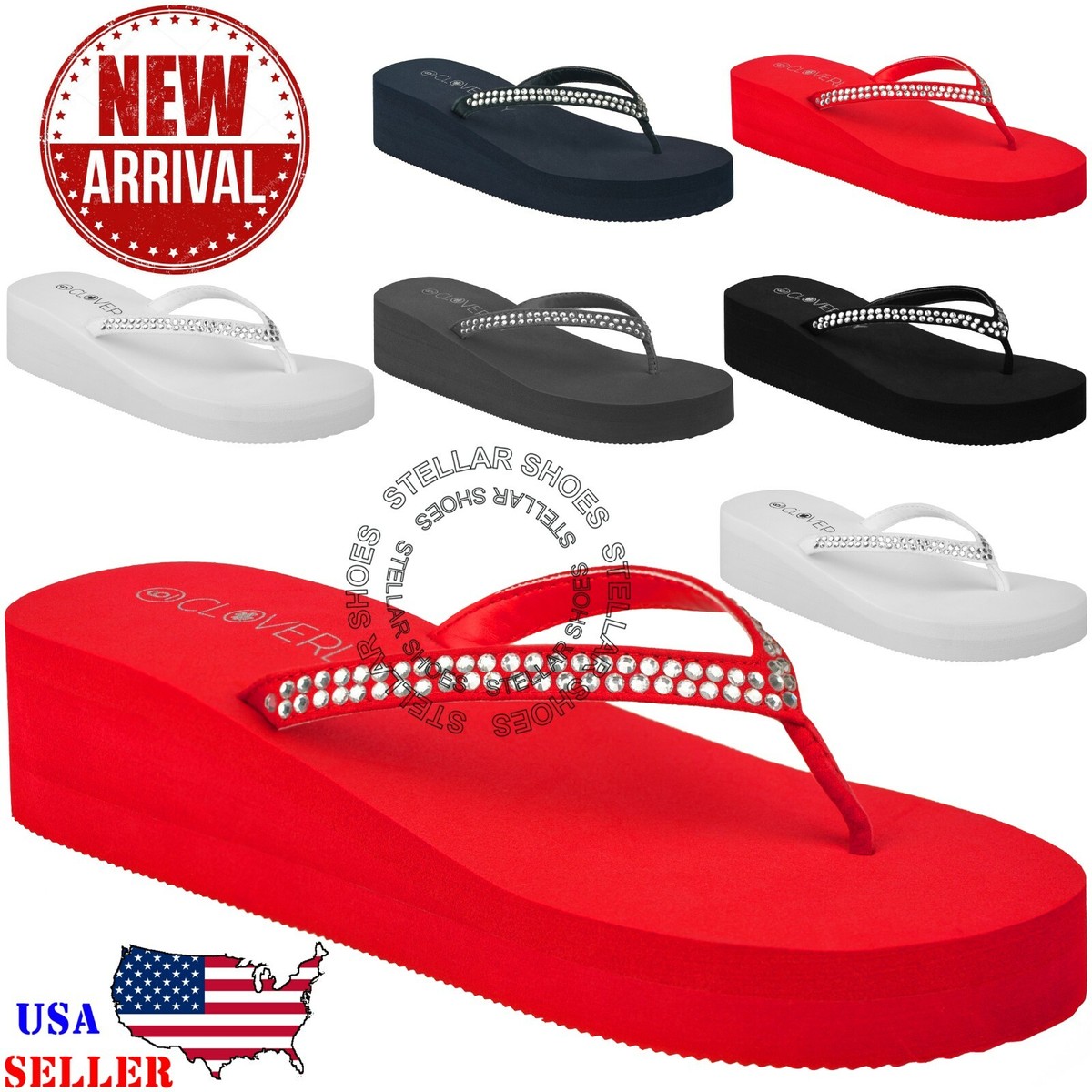 【BAON】Disin platform flip flops NEW Women's Flip Flops Platform Sandals Wedge Flip Flop