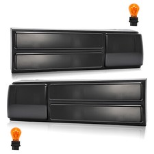 Pair Tail Lights Lamps Set Fits For 87-93 Ford Mustang Smoked Dotsae Wbulbs