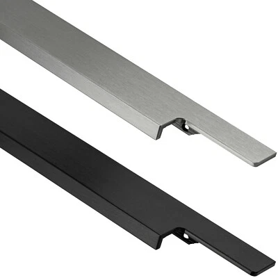 Griffleiste Aluminium Kantengriff Griffprofil schwarz Edelstahl Profilgriff - Bild 1 von 4