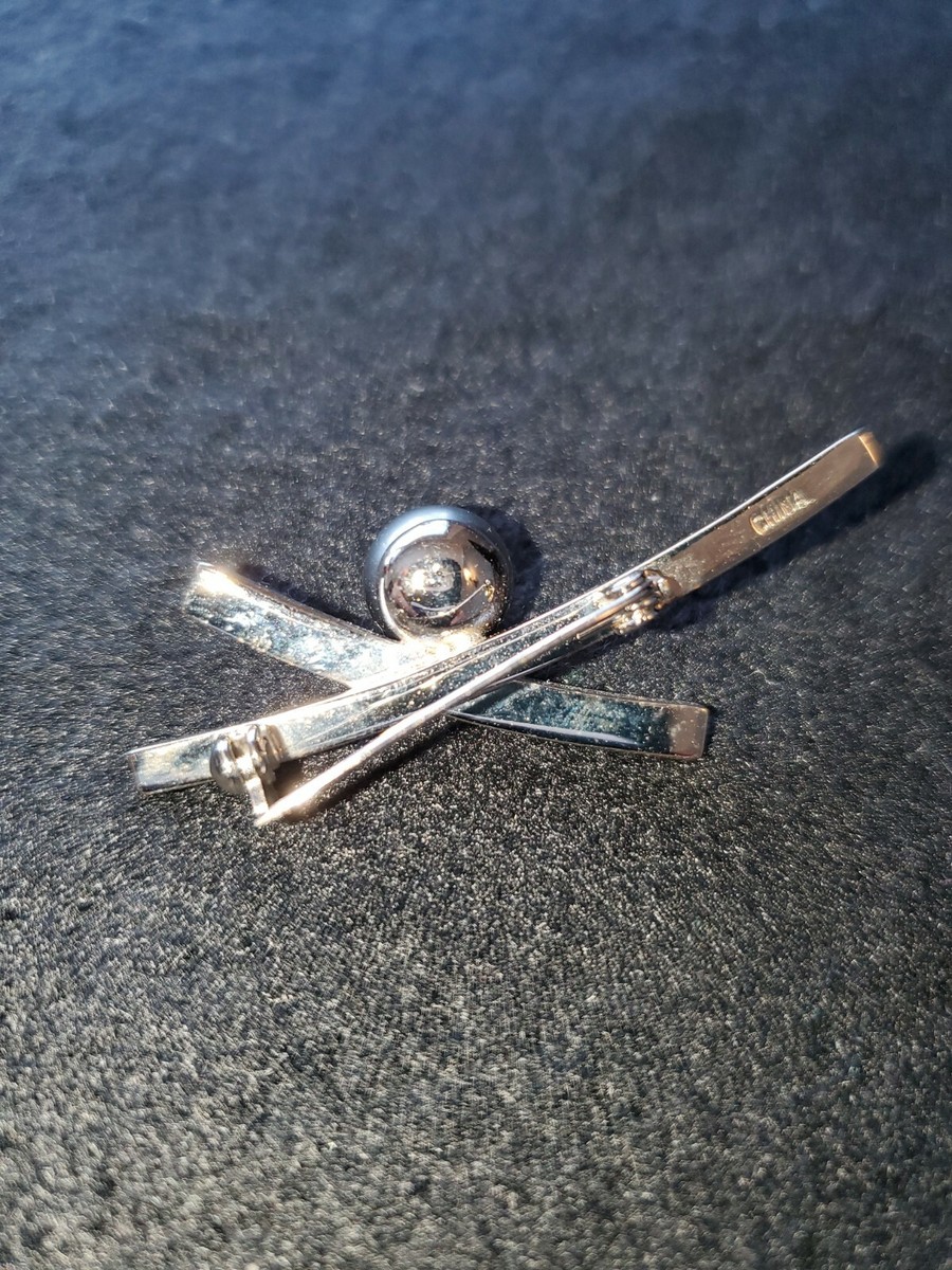 Broche Perlée Argent Et Gris - Perle Naturelle Et Strass - Style Moderne
