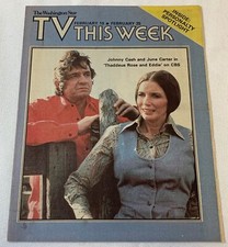 February 19, 1978 Washington Star TV THIS WEEK ~Johnny Cash and June Carter Cash