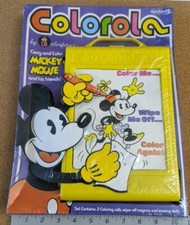 Rare Vintage Mickey Mouse Colorola Carry  Color Colorforms 1978 NIB