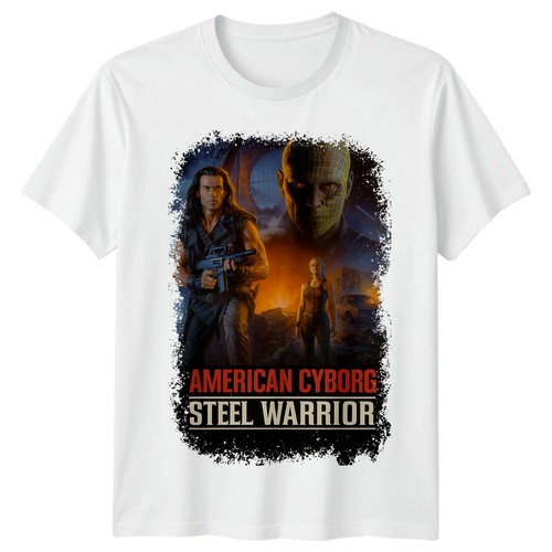 American Cyborg Steel Warrior (1994) Movie Poster Inspired T-Shirt Retro 80s Tee - Bild 17 von 17