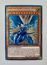 Leuchtender Blauäugiger Drache LCKC-DE008 Secret Rare Near Mint 1. Auflage DE