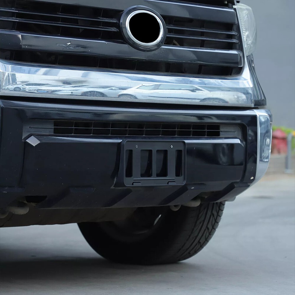 Black For 2007-2013 Toyota Tundra Front License Plate Bracket