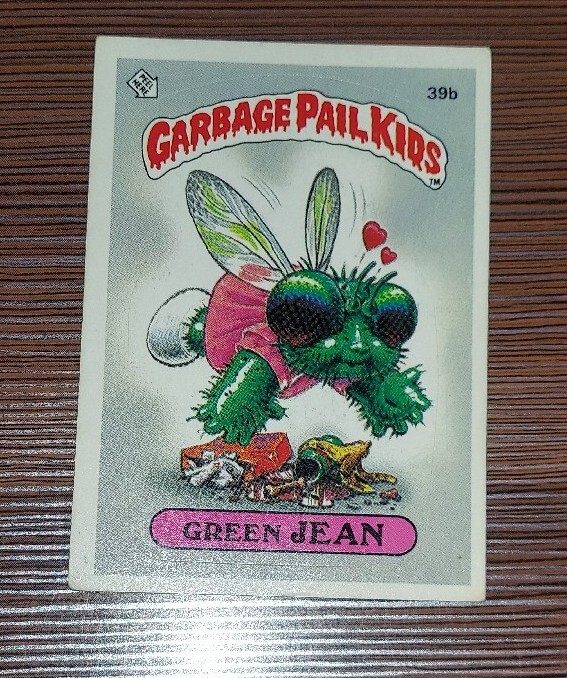 GLOSSY 39b ** Green Jean GPK 1985 Topps Garbage Pail Kids Series 1 OS1 first