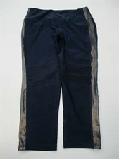 RBX Capri Pants Women's Size L Workout Running Breathable Semi Fitted Navy