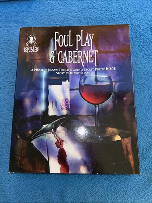 BePuzzled  Foul Play And Cabernet 1000 Piece Mystery Jigsaw Puzzle Secret Ns13
