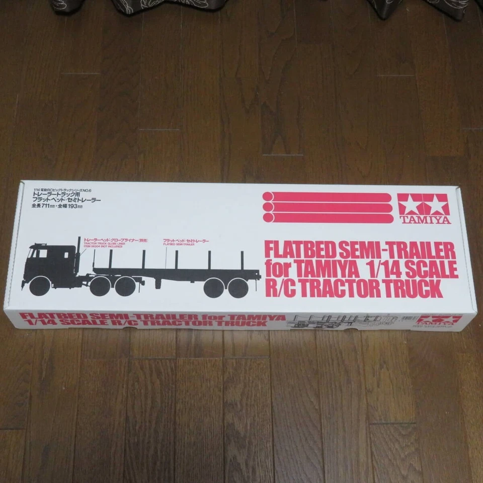 Tamiya 1/14 Electric Rc Big Truck Series No.06 Flatbed Semi-Trailer Truck - Image 2 of 4