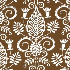 MICHAEL MILLER "LARGE WHIMSY DOOZIE" DC4094 Cocoa by the 1/2 yard