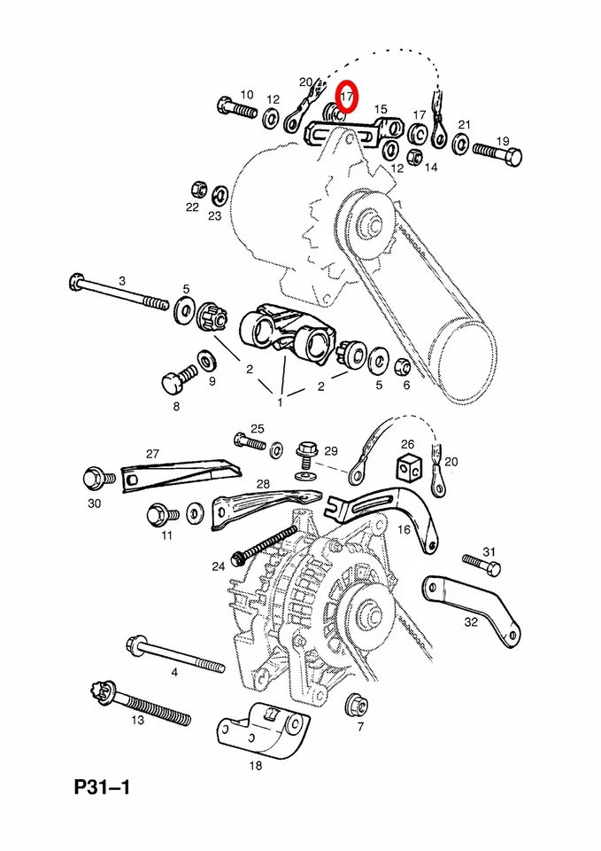 Buchse Für Stütze Und Unterstützung Stoßdämpfer Alternator OPEL 90108300 Foto 3 de 3