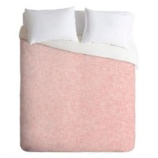 Funda nórdica Deny Designs Holli Zollinger Marsala Rosee Lino Queen en rosa