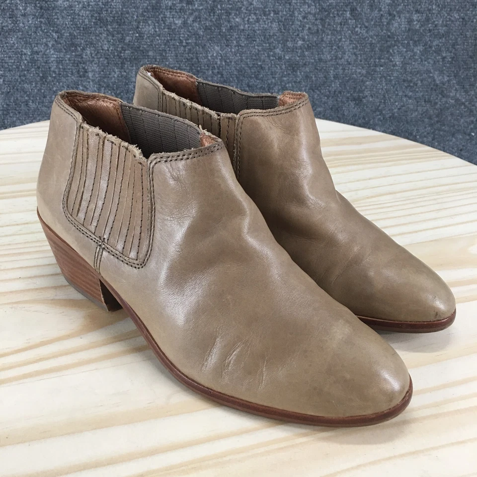 Madewell Botas Mujer 6.5 The Spencer Chelsea Beige Informal Tobillo Bloque C1375 Foto 3 de 4
