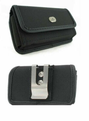 Canvas Case Pouch Holster with Belt Clip / Loop for Samsung Phones